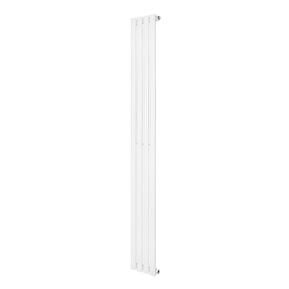 Ovale design radiator in wit, 1 kolom, 1800 mm x 240 mm, met een strakke, moderne uitstraling en gladde afwerking