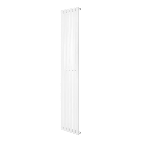 Ovale design radiator in wit, 1 kolom, 1800 mm x 360 mm, met een strakke, moderne uitstraling en gladde afwerking