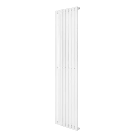 Ovale design radiator in wit, 1 kolom, 1800 mm x 480 mm, met een strakke, moderne uitstraling en gladde afwerking