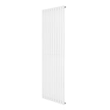 Ovale design radiator in wit, 1 kolom, 1800 mm x 600 mm, met een strakke, moderne uitstraling en gladde afwerking