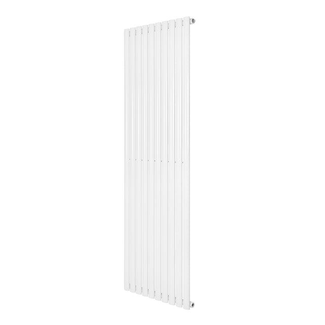 Ovale design radiator in wit, 1 kolom, 1800 mm x 600 mm, met een strakke, moderne uitstraling en gladde afwerking