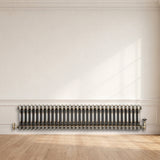 Traditionele Radiator - 2-Kolom - 300 x 1460 mm - Ruw Metaal