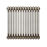 Traditionele Radiator - 2-Kolom - 600 x 605 mm - Ruw Metaal