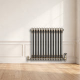 Traditionele Radiator - 2-Kolom - 600 x 605 mm - Ruw Metaal