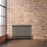 Traditionele Radiator - 2-Kolom - 600 x 830 mm - Ruw Metaal