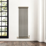 Traditionele Radiator - 2-Kolom - 1500 x 470 mm - Ruw Metaal