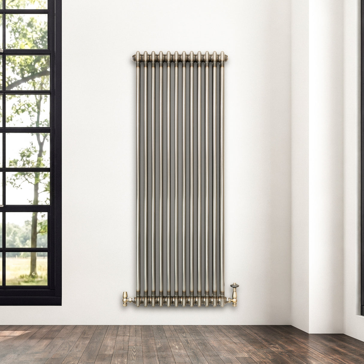 Traditionele Radiator - 2-Kolom - 1500 x 560 mm - Ruw Metaal