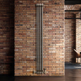Traditionele Radiator - 2-Kolom - 1800 x 200 mm - Ruw Metaal