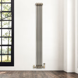 Traditionele Radiator - 2-Kolom - 1800 x 200 mm - Ruw Metaal