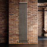 Traditionele Radiator - 2-Kolom - 1800 x 380 mm - Ruw Metaal