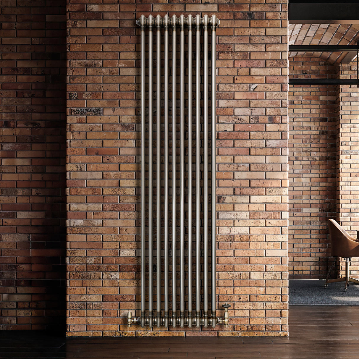 Traditionele Radiator - 2-Kolom - 1800 x 470 mm - Ruw Metaal
