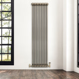 Traditionele Radiator - 2-Kolom - 1800 x 470 mm - Ruw Metaal