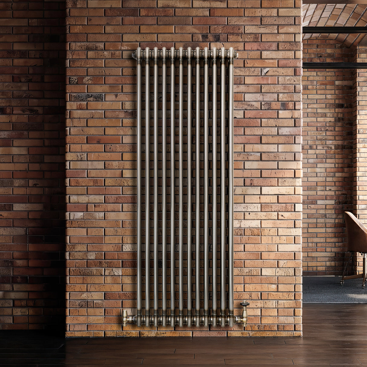 Traditionele Radiator - 2-Kolom - 1800 x 560 mm - Ruw Metaal