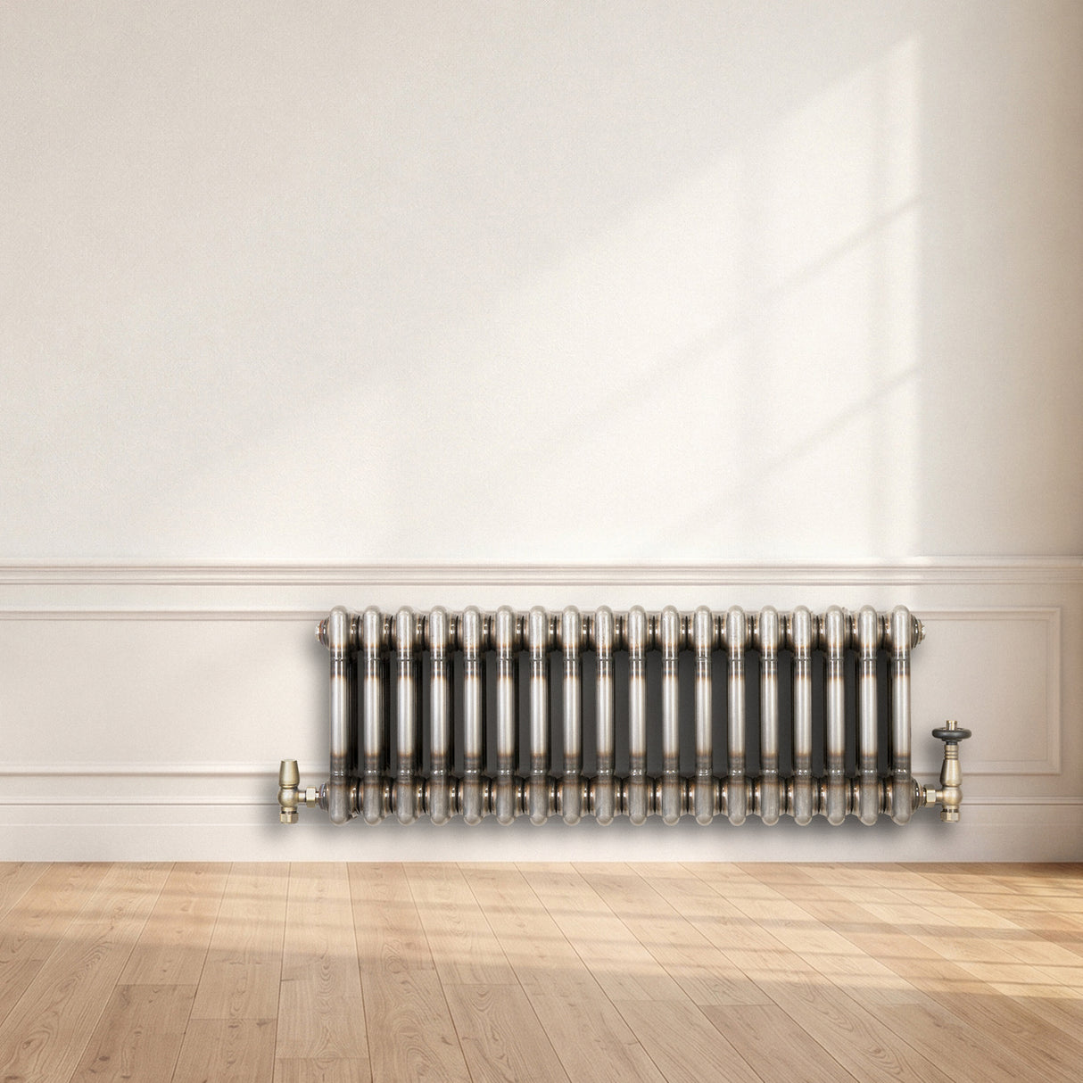 Traditionele Radiator - 3-Kolom - 300 x 650 mm - Ruw Metaal