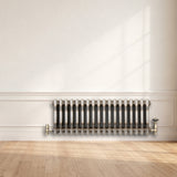 Traditionele Radiator - 3-Kolom - 300 x 650 mm - Ruw Metaal