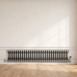 Traditionele Radiator - 3-Kolom - 300 x 1460 mm - Ruw Metaal