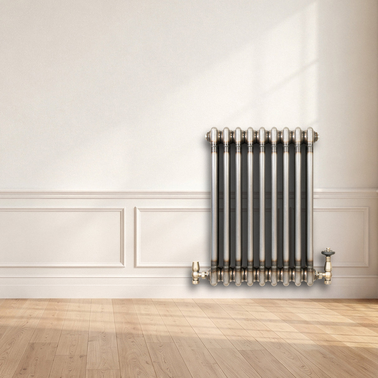 Traditionele Radiator - 3-Kolom - 600 x 425 mm - Ruw Metaal