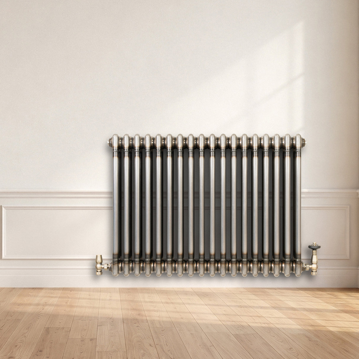 Traditionele Radiator - 3-Kolom - 600 x 830 mm - Ruw Metaal