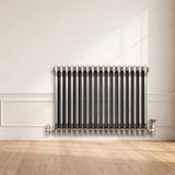 Traditionele Radiator - 3-Kolom - 600 x 830 mm - Ruw Metaal