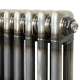 Traditionele Radiator - 3-Kolom - 1500 x 380 mm - Ruw Metaal