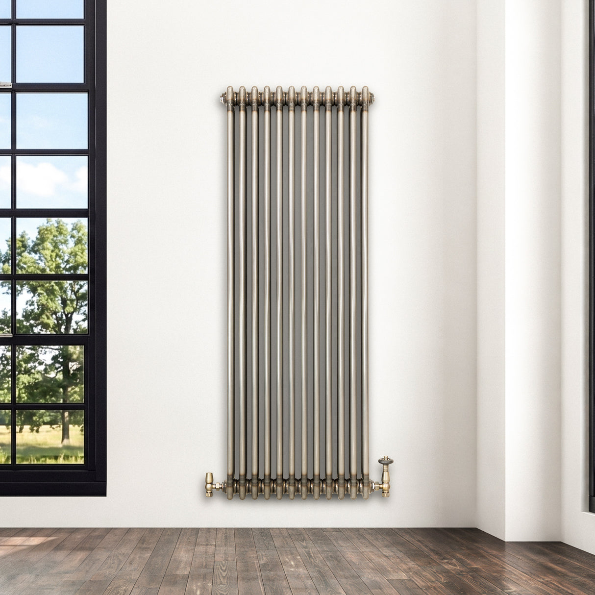 Traditionele Radiator - 3-Kolom - 1500 x 560 mm - Ruw Metaal