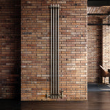 Traditionele Radiator - 3-Kolom - 1800 x 200 mm - Ruw Metaal