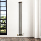 Traditionele Radiator - 3-Kolom - 1800 x 200 mm - Ruw Metaal