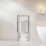 Klassieke Radiator met Verwarmde Handdoekrek - 950 mm x 480 mm - Wit