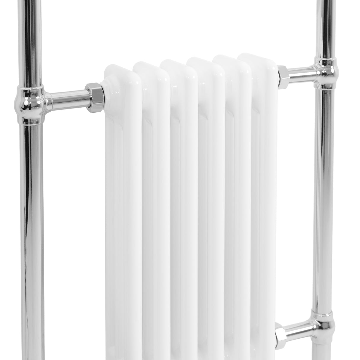 Klassieke Radiator met Verwarmde Handdoekrek - 950 mm x 570 mm - Wit