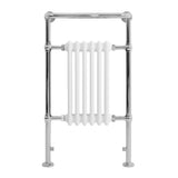 Klassieke Radiator met Verwarmde Handdoekrek - 950 mm x 570 mm - Wit