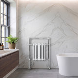 Klassieke Radiator met Verwarmde Handdoekrek - 950 mm x 660 mm - Wit