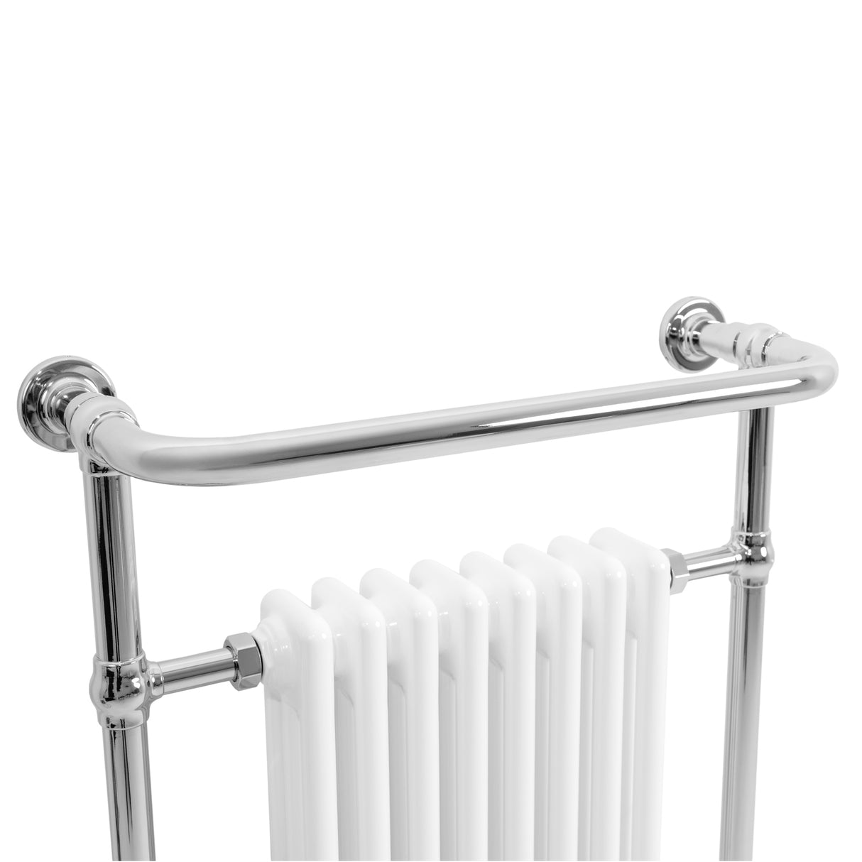 Klassieke Radiator met Verwarmde Handdoekrek - 950 mm x 660 mm - Wit