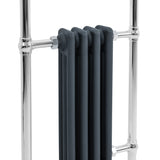 Klassieke Radiator met Verwarmde Handdoekrek - 950 mm x 480 mm - Antraciet Grijs