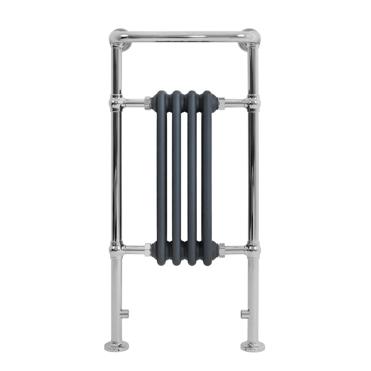 Klassieke Radiator met Verwarmde Handdoekrek - 950 mm x 480 mm - Antraciet Grijs