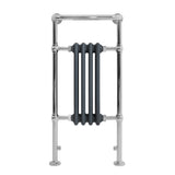 Klassieke Radiator met Verwarmde Handdoekrek - 950 mm x 480 mm - Antraciet Grijs
