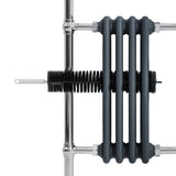 Klassieke Radiator met Verwarmde Handdoekrek - 950 mm x 480 mm - Antraciet Grijs
