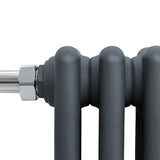 Klassieke Radiator met Verwarmde Handdoekrek - 950 mm x 480 mm - Antraciet Grijs
