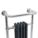 Klassieke Radiator met Verwarmde Handdoekrek - 950 mm x 480 mm - Antraciet Grijs