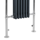 Klassieke Radiator met Verwarmde Handdoekrek - 950 mm x 570 mm - Antraciet Grijs