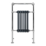 Klassieke Radiator met Verwarmde Handdoekrek - 950 mm x 570 mm - Antraciet Grijs
