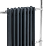 Klassieke Radiator met Verwarmde Handdoekrek - 950 mm x 660 mm - Antraciet Grijs