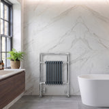 Klassieke Radiator met Verwarmde Handdoekrek - 950 mm x 660 mm - Antraciet Grijs