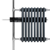 Klassieke Radiator met Verwarmde Handdoekrek - 950 mm x 660 mm - Antraciet Grijs