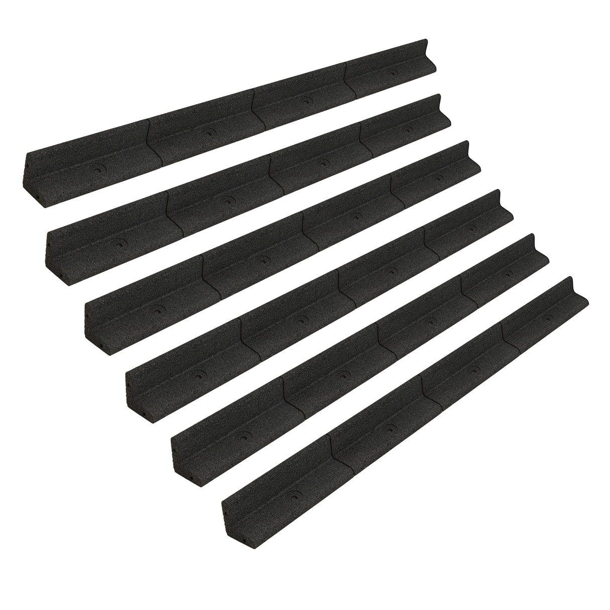 Flexibele Tuinrand 6 x 1,2 m - Zwart