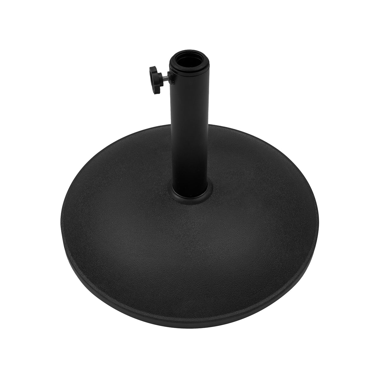 LED Kantelbare Stokparasol 2.7 m met Parasolvoet - Zwart