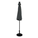 LED Kantelbare Stokparasol 2.7 m met Parasolvoet - Grijs
