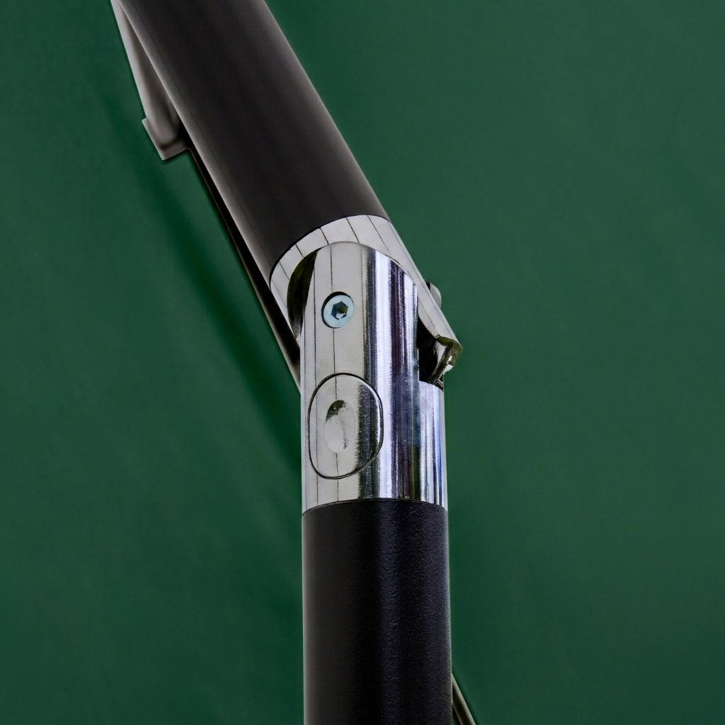 LED Kantelbare Stokparasol 2.7 m met Parasolvoet - Groen