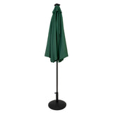 LED Kantelbare Stokparasol 2.7 m met Parasolvoet - Groen