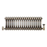 Traditionele Radiator & Kraan - 2-Kolom - 300 x 830 mm - Ruw Metaal