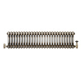 Traditionele Radiator & Kraan - 2-Kolom - 300 x 1190 mm - Ruw Metaal
